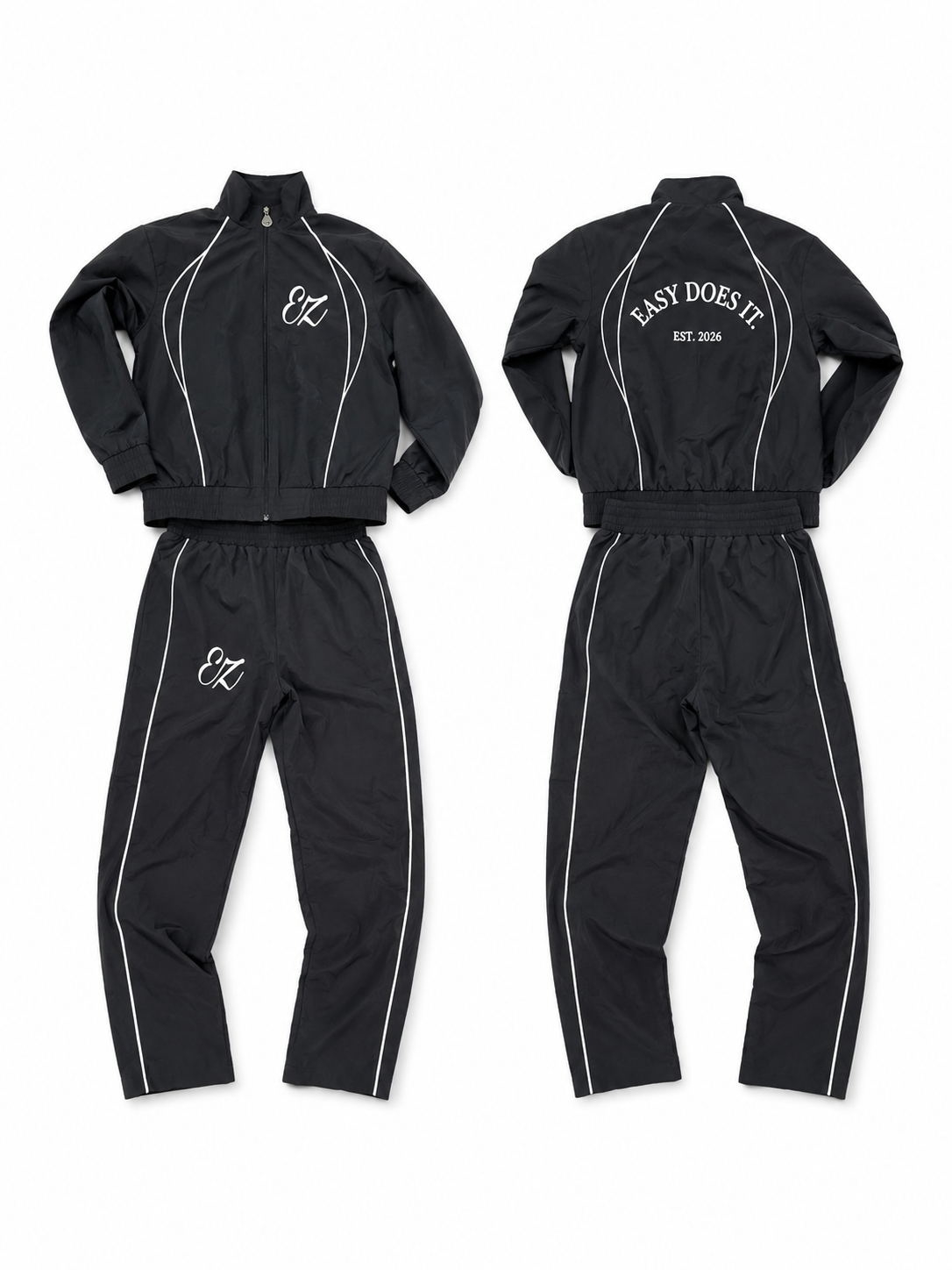 Black ez track suit